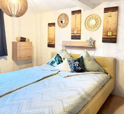 Ein Bett oder Betten in einem Zimmer der Unterkunft Haus Bernstein Apartment 2