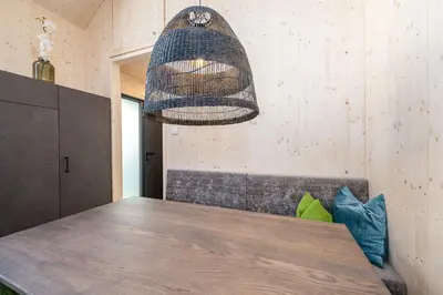 Ein Sitzbereich in der Unterkunft Panorama 198 - Schladming Tiny House - by myNests