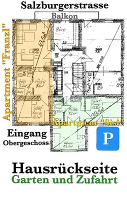Grundriss der Unterkunft Apartment Haus Braumandl