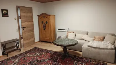 Ein Sitzbereich in der Unterkunft Appartment Guido in 5 Minuten zum schönen Ödensee