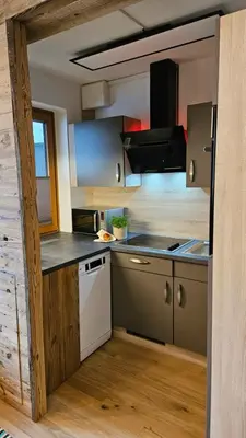 Küche/Küchenzeile in der Unterkunft Appartement Franzls Altenmarkt im Pongau