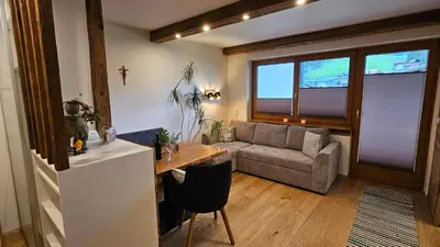 Ein Sitzbereich in der Unterkunft Appartement Franzls Altenmarkt im Pongau