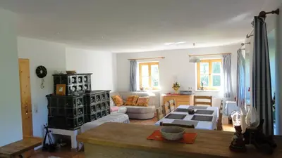 Ein Bett oder Betten in einem Zimmer der Unterkunft Ferienhaus Seitter