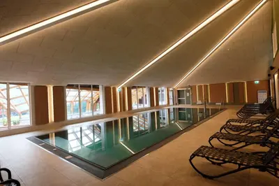 Der Swimmingpool an oder in der Nähe von Kleines aber Feines Apartment über Schladming