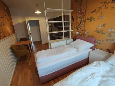 Ein Bett oder Betten in einem Zimmer der Unterkunft 
