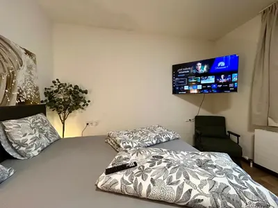 Ein Bett oder Betten in einem Zimmer der Unterkunft Dachsteinblick Haus im Ennstal - 5 min to Schladming - Sauna - Free Parking