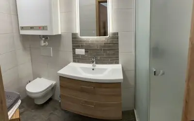 Ein Badezimmer in der Unterkunft Appartement HochOben