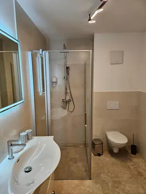 Ein Badezimmer in der Unterkunft Chalet Zinkenblick Bad Aussee