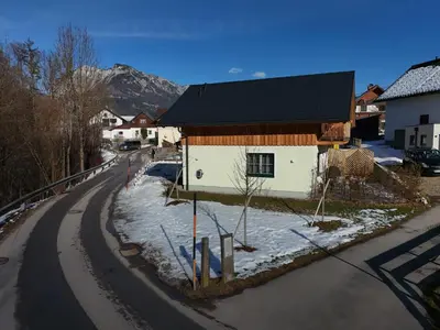 Ein allgemeiner Bergblick oder ein Berglick von des Chalets aus