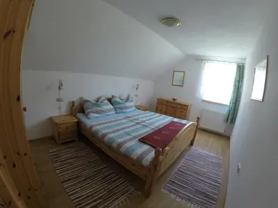Ein Bett oder Betten in einem Zimmer der Unterkunft House Mountain View