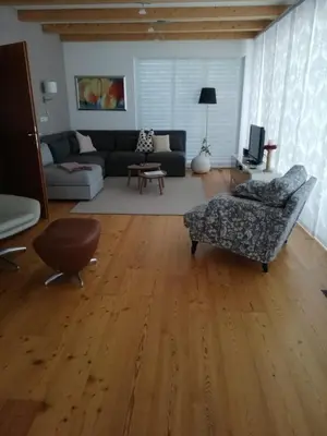 Ein Sitzbereich in der Unterkunft Haus Sonnenweg