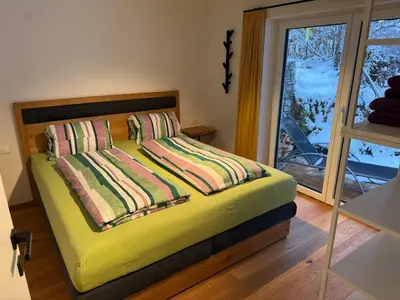 Ein Bett oder Betten in einem Zimmer der Unterkunft Apartment Tannenhof V