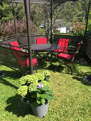 Ein Garten an der Unterkunft Alpengasthof Grobbauer