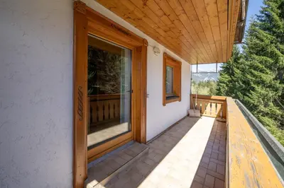 Ein Balkon oder eine Terrasse in der Unterkunft Haus Martin Appartement Eichhörnchen