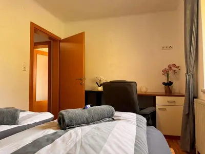 Ein Bett oder Betten in einem Zimmer der Unterkunft Wind Buam Huette