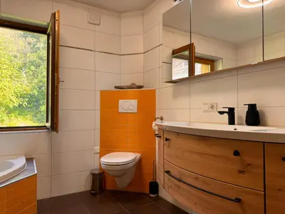 Ein Badezimmer in der Unterkunft Wind Buam Huette
