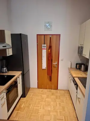 Küche/Küchenzeile in der Unterkunft Ferienwohnung Alexanderhof