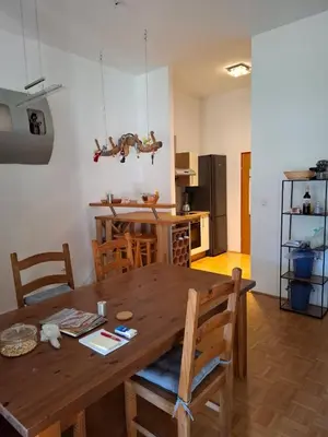 Küche/Küchenzeile in der Unterkunft Ferienwohnung Alexanderhof