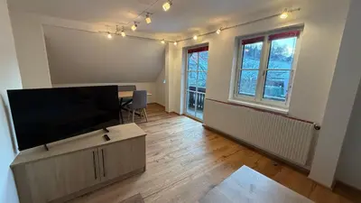 TV/Unterhaltungsangebot in der Unterkunft Ferienwohnung Roseggersiedlung