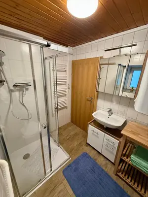 Ein Badezimmer in der Unterkunft Ferienwohnung Strick