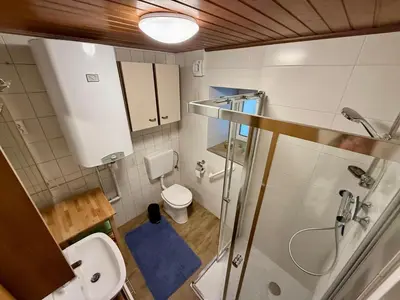 Ein Badezimmer in der Unterkunft Ferienwohnung Strick