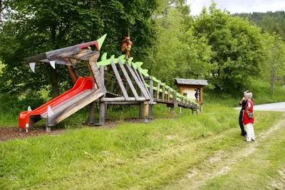 Ein Kinderspielbereich in der Unterkunft Camping Bella Austria - Maeva Vacansoleil