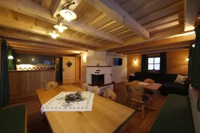 Ein Sitzbereich in der Unterkunft Chalet Torstein