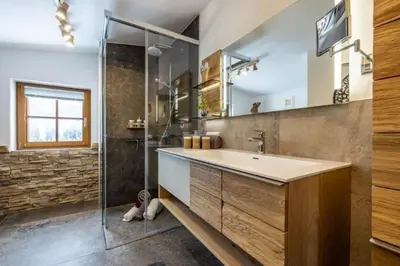Ein Badezimmer in der Unterkunft Göglgut
