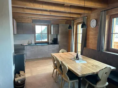 Küche/Küchenzeile in der Unterkunft Chalet Thomahof