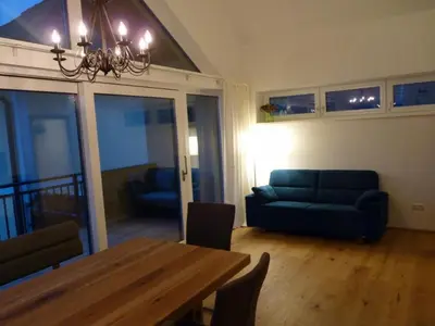 Ein Sitzbereich in der Unterkunft Apartment Sonnstein by Interhome
