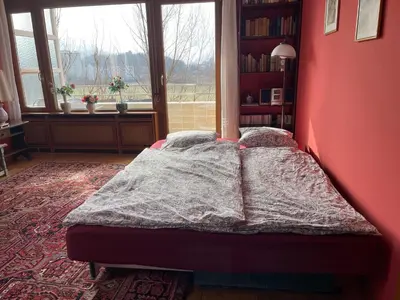 Ein Bett oder Betten in einem Zimmer der Unterkunft AAA Ferienwohnung Bad Ischl