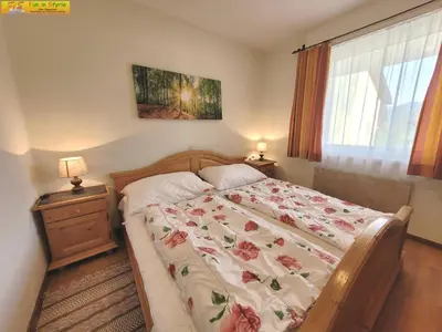 Ein Bett oder Betten in einem Zimmer der Unterkunft Bungalow Irmgard