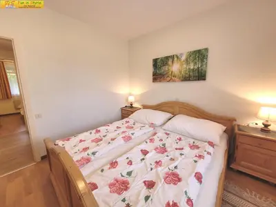 Ein Bett oder Betten in einem Zimmer der Unterkunft Bungalow Irmgard