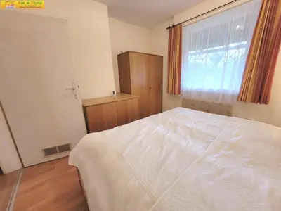 Ein Bett oder Betten in einem Zimmer der Unterkunft Bungalow Irmgard