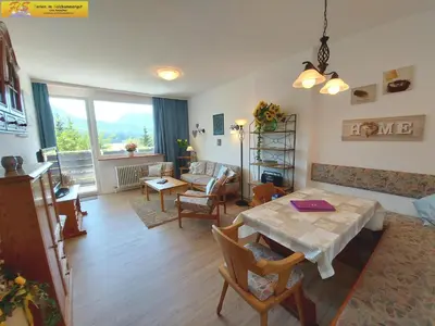 Ein Sitzbereich in der Unterkunft Apartment Petra