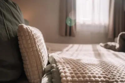 Ein Bett oder Betten in einem Zimmer der Unterkunft Alpenblick Gösweiner