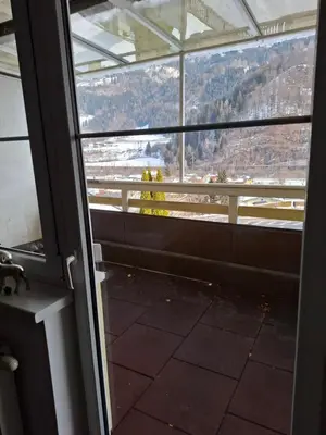Ein allgemeiner Bergblick oder ein Berglick von der Ferienwohnung aus