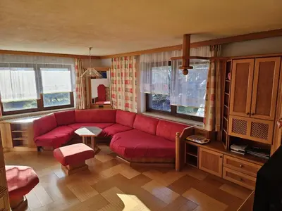 Ein Sitzbereich in der Unterkunft Salzkammergut-Live