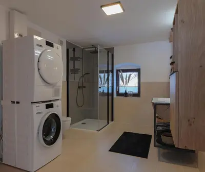 Ein Badezimmer in der Unterkunft Traunreiter Apartment