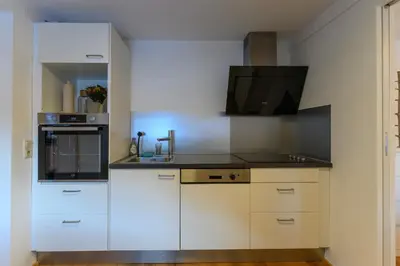 Küche/Küchenzeile in der Unterkunft Traunreiter Apartment