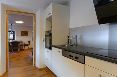Küche/Küchenzeile in der Unterkunft Traunreiter Apartment