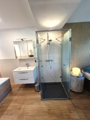 Ein Badezimmer in der Unterkunft NewWorkCenter Apartments