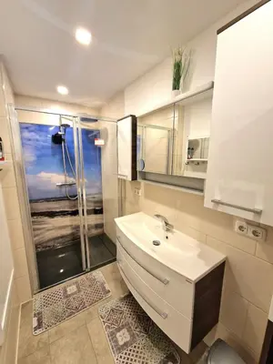 Ein Badezimmer in der Unterkunft Newworkcenter Apartmenthaus