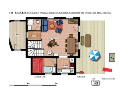 Grundriss der Unterkunft Chalet Alpendorf Dachstein West 15