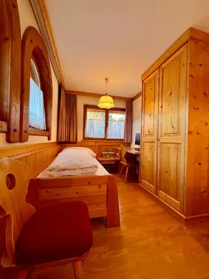 Ein Bett oder Betten in einem Zimmer der Unterkunft Ferienwohnung Fink, Appartement Haus Martin