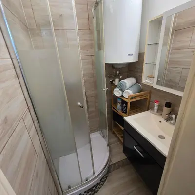 Ein Badezimmer in der Unterkunft Apartment AlpenHerz Trieben