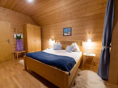Ein Bett oder Betten in einem Zimmer der Unterkunft Chalet in Grundlsee near Ski Slopes