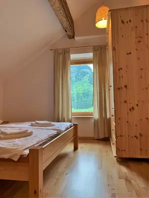 Ein Bett oder Betten in einem Zimmer der Unterkunft Der Ulmenhof