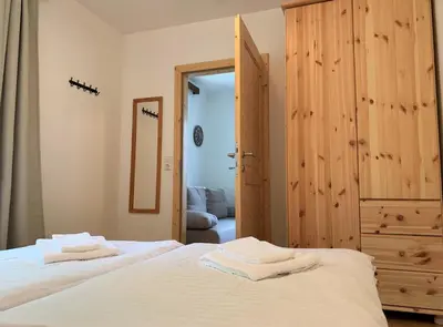 Ein Bett oder Betten in einem Zimmer der Unterkunft Der Ulmenhof