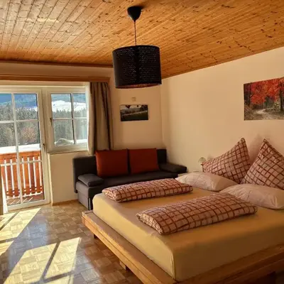 Haus Egglmeier Doppelzimmer mit Bergblick